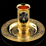 0036451 Златоуст НАБОР "ГИЛЬЗА":стопка-гильза с тарелочкой В П/У