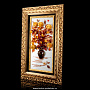 Картина янтарная "Розы в вазе" 99х64 см, фотография 2. Интернет-магазин ЛАВКА ПОДАРКОВ