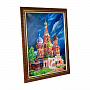 Картина в багете "Храм Василия Блаженного" (роспись маслом) 73 х 92 см, фотография 1. Интернет-магазин ЛАВКА ПОДАРКОВ
