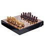 Шахматы с инкрустацией и фигурами из янтаря "Камелот" 45х45 см, фотография 1. Интернет-магазин ЛАВКА ПОДАРКОВ