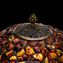 Настольная лампа из янтаря и бронзы. Высота 58 см, фотография 4. Интернет-магазин ЛАВКА ПОДАРКОВ