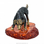 Статуэтка с янтарем "Охотничья собака", фотография 2. Интернет-магазин ЛАВКА ПОДАРКОВ