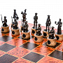 Шахматы деревянные "Полтава" с фигурами из цинкового сплава с чернением, фотография 2. Интернет-магазин ЛАВКА ПОДАРКОВ
