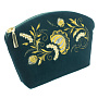 Косметичка "Серенада". Цвет морской волны с вышивкой, фотография 1. Интернет-магазин ЛАВКА ПОДАРКОВ