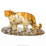 Скульптура из натурального камня "Тигр". Ангидрит, фотография 4. Интернет-магазин ЛАВКА ПОДАРКОВ