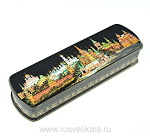 Лаковая миниатюра Шкатулка "Москва" (АР Елкин А) 20*6см (1182)