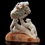 Скульптура из кости "Леопард"