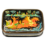 Шкатулка с художественной росписью "Тройка"