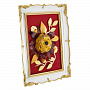 Настольное янтарное панно "Открытка с цветами" 23х18 см, фотография 2. Интернет-магазин ЛАВКА ПОДАРКОВ