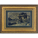 0048507/50*40см КАРТИНА сус.золото"Пл. Триумфальн. ворот" №6855(КРАСНЫЙ)