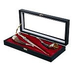 Подарочный набор с кинжалом и рожками для вина "Ирбис"