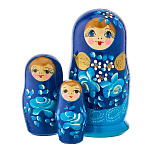 Матрешка "Розочка" 3 места