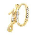 0071352/ДББКЮ516893  Бижутерия БРОШЬ БУКВА"Ю" золотая