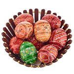 Деревянное пасхальное яйцо "Орнамент" в ассортименте