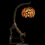 Комплект из двух настольных ламп из янтаря и бронзы "Коты", фотография 2. Интернет-магазин ЛАВКА ПОДАРКОВ