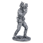 0080235 Олов.миниатюра некраш. 6-11мм Военный фотокорреспондент, ст. лейтенант, 1943-45 гг. СССР