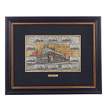  /25*32см Офорт цветной "История РЖД.Паровозы" 