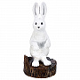 Скульптура из натурального камня "Кролик на пне". Ангидрид, фотография 2. Интернет-магазин ЛАВКА ПОДАРКОВ