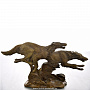 Скульптура "Бегущие борзые", фотография 1. Интернет-магазин ЛАВКА ПОДАРКОВ