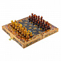 Шахматы с инкрустацией и фигурами из янтаря 32х32 см, фотография 9. Интернет-магазин ЛАВКА ПОДАРКОВ
