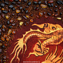 Картина янтарная "Китайский дракон" 47х37 см, фотография 6. Интернет-магазин ЛАВКА ПОДАРКОВ