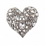 Брошь со стразами "Сердце". Традиции Фаберже, фотография 1. Интернет-магазин ЛАВКА ПОДАРКОВ