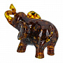 Статуэтка из янтаря "Слон", фотография 4. Интернет-магазин ЛАВКА ПОДАРКОВ