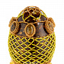 Пасхальное яйцо из янтаря с бисером "Геометрия. Кабошоны", фотография 2. Интернет-магазин ЛАВКА ПОДАРКОВ