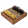 Шахматы с инкрустацией и фигурами из янтаря "Каре" 32х32 см, фотография 1. Интернет-магазин ЛАВКА ПОДАРКОВ