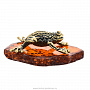 Статуэтка с янтарем "Лягушка ажурная", фотография 3. Интернет-магазин ЛАВКА ПОДАРКОВ