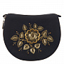 Косметичка "Чародей". Черная с золотой вышивкой, фотография 1. Интернет-магазин ЛАВКА ПОДАРКОВ