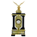 0027488/ФРЛ Нат.камень "Часы Орел" Офиокальцит