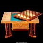 Шахматный стол из дерева "Битва на Ниле" в эксклюзивном наборе, фотография 3. Интернет-магазин ЛАВКА ПОДАРКОВ