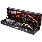 0080505/АА ШАШЛЫЧНЫЙ НАБОР "Рога" в кожаном футляре