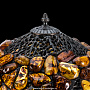 Настольная лампа из янтаря и бронзы "Водолей", фотография 3. Интернет-магазин ЛАВКА ПОДАРКОВ