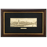 200324 /КБКМ1832ЧБ0199 ОФОРТ ч/б 18*32 см "Вид на Кремль с БКМ"