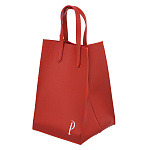 Подарочный пакет-упаковка из экокожи "Р" 18х18х26 см