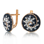 0062466-5,75-полозота  Серебро 925 СЕРЬГИ  821715 сваровски 