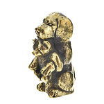 0037398 Микляихское литье Статуэтка "СОБАКА С ИГРУШКОЙ"  Ж-175