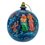 Елочный шар с росписью "Зимушка", фотография 3. Интернет-магазин ЛАВКА ПОДАРКОВ