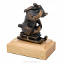 Бронзовая статуэтка "Мишка на санках", фотография 3. Интернет-магазин ЛАВКА ПОДАРКОВ