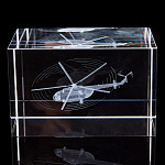 Лазерная графика. Куб "Вертолет многоцелевой"