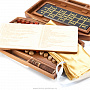 Лото в резном чемоданчике с шахматами и шашками  "Арабеска", фотография 4. Интернет-магазин ЛАВКА ПОДАРКОВ