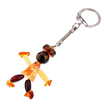 0052197 Янтарь БРЕЛОК ЧЕЛОВЕЧЕК