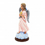 Христианская оловянная миниатюра "Ангел с цветком", фотография 2. Интернет-магазин ЛАВКА ПОДАРКОВ