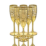 Набор бокалов для шампанского 170 мл "Золотое игристое"
