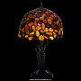 Настольная лампа из янтаря и бронзы. Высота 46 см, фотография 1. Интернет-магазин ЛАВКА ПОДАРКОВ