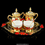 Златоуст Набор чайный "Маки" на  2 персоны, фотография 1. Интернет-магазин ЛАВКА ПОДАРКОВ