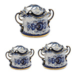 ГжельСахарницаУтро В/З10*13см Авт. Алехин 