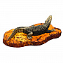 Статуэтка с янтарем "Крокодил Саванна", фотография 6. Интернет-магазин ЛАВКА ПОДАРКОВ